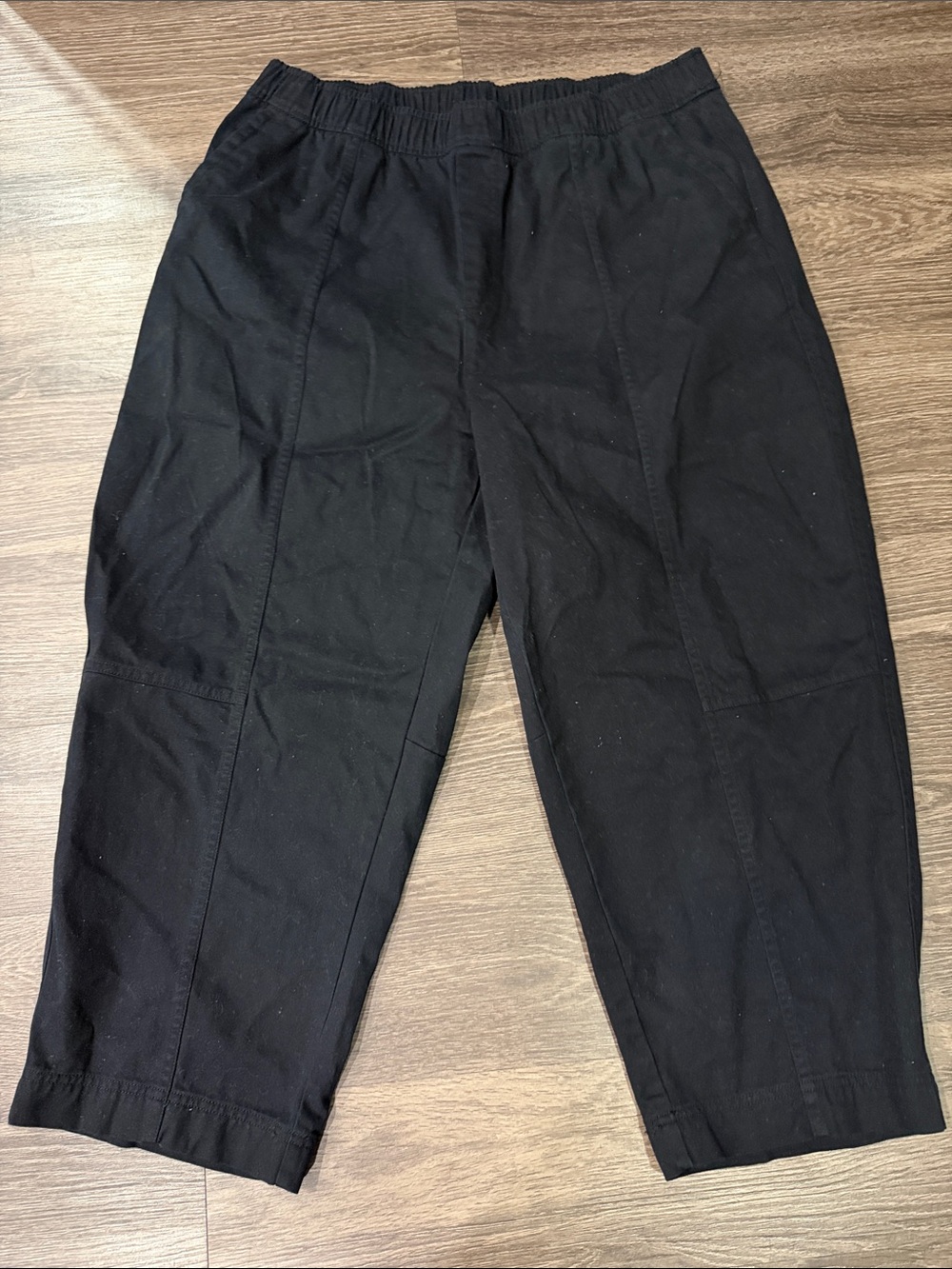 Old Navy Black Elastic-Waist barrel style pants size xl